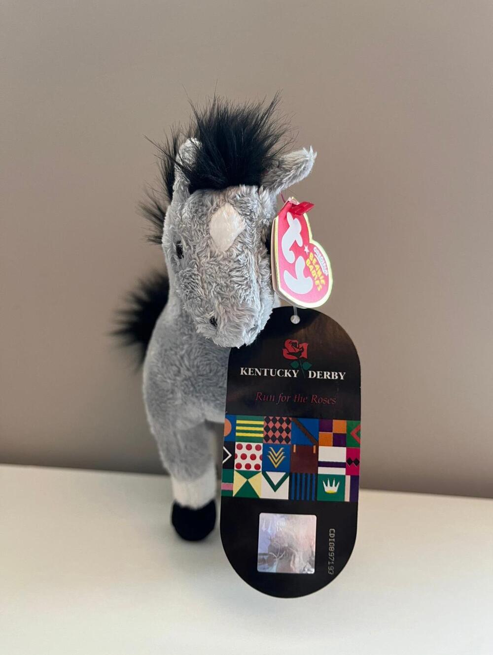 Ty Beanie Baby “Derby 133” the Standing Kentucky Derby Horse Extra Tag(7.5 inch)